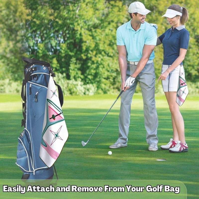 botogift Funny Golf Towel, Printed Golf Towels for Golf Bags with Clip, Golf Gift for Men Husband Boyfriend Dad, Birthday Gifts for Fan -19th Hole - Image 3